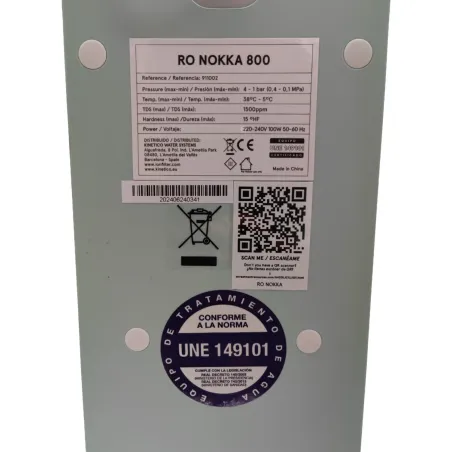 Osmoseur Nokka 800 GPD à flux direct sans réserve