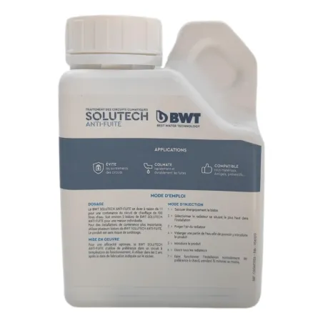 BWT SoluTech anti-fuite - Anti-fuite circuit de chauffage - Bidon de 500 ML