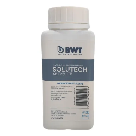 BWT SoluTech anti-fuite - Anti-fuite circuit de chauffage - Bidon de 500 ML
