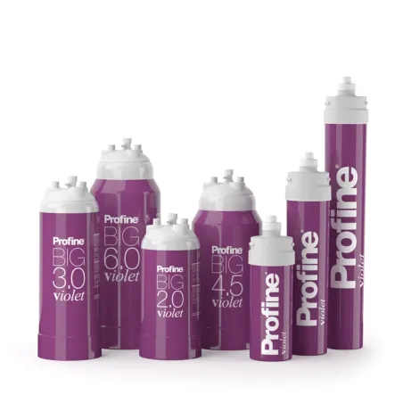 Filtre à eau Profine VIOLET Big 2.0 - Filtre Anti Calcaire + Charbon Actif Ions Argent et Sédiments 0.5 microns