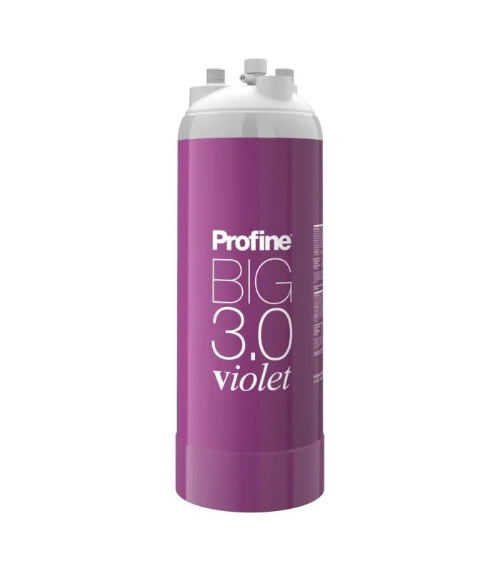 Filtre à eau Profine VIOLET Big 3.0 - Filtre Anti Calcaire + Charbon Actif Ions Argent et Sédiments 0.5 microns