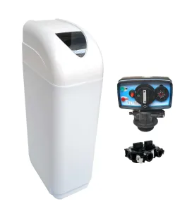 Adoucisseur d'eau 30L vanne Fleck 5600 MC Mécanique Chronométrique Bac Blanc