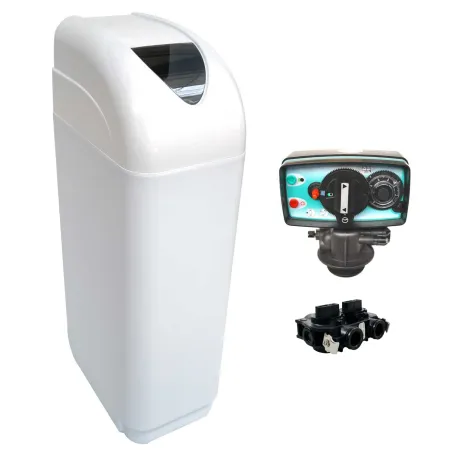 Adoucisseur d'eau 16L vanne Fleck 5600 MV Mécanique Volumétrique Bac Blanc