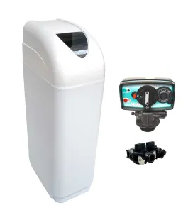 Adoucisseur d'eau 20L vanne Fleck 5600 MV Mécanique Volumétrique Bac Blanc
