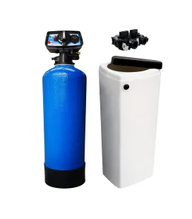 Adoucisseur d'eau bi bloc 20L Fleck 5600 chronométrique mécanique