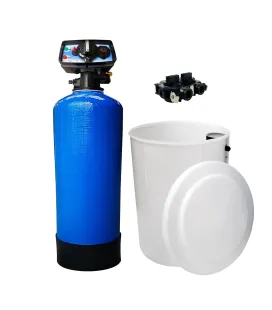 Adoucisseur d'eau bi bloc 75L Fleck 5600 chronométrique mécanique