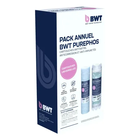 Pack annuel (1 ARTIC 20+ 1 PURESILI) POUR station antitartre 4-en-1 PUREPHOS