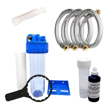 Adoucisseur d'eau sans électricité KUBE 17L Vanne Volumétrique Mécanique - Complet avec accessoires