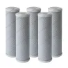 Lot de 5 cartouches duo 5 µm et charbon actif de noix de coco - 9"3/4