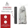 Bâton filtrant au charbon végétal français