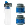 Gourde filtrante ÖKO 1L Bleue avec 2 filtres