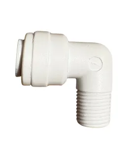 Raccordo rapido gomito maschio 1/4" NPT - tubing 1/4" EZ per osmosi inversa e purificatore