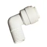 Snelkoppeling knie buitendraad 1/4" NPT - tubing 1/4" EZ voor omgekeerde osmose en zuiveraar