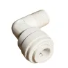 Racor rápido codo macho 1/4" NPT - tubing 1/4" EZ para ósmosis inversa y purificador