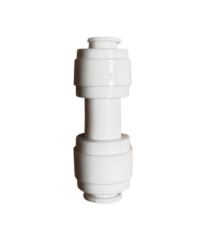 Racor rápido unión recto 1/4" EZ x 1/4" EZ para ósmosis inversa y purificador de agua