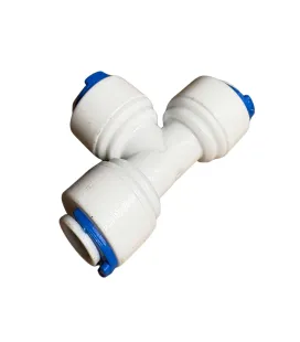 Snelkoppeling T-stuk 3/8" EZ voor omgekeerde osmose en waterzuiveraar