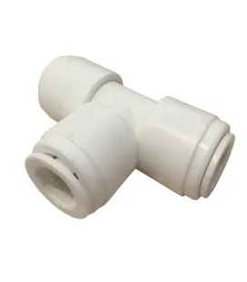 Racor rápido en T 1/4" EZ para ósmosis inversa y purificador de agua