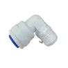 Racor rápido codo macho 1/8" NPT - tubing 1/4" EZ para ósmosis inversa y purificador