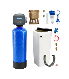 Addolcitore d'acqua bi bloc 14L valvola Autotrol 255 EIQ completo con accessori