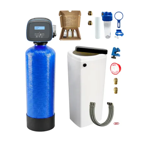 Adoucisseur d'eau bi bloc 14L vanne Autotrol 255 EIQ complet avec accessoires