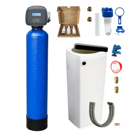 Twin Tank Water Softener 16L Autotrol 255 EIQ Valve Complete with Accessories