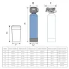 Adoucisseur d'eau bi bloc 20L vanne Autotrol 255 EIQ complet avec accessoires