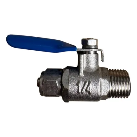 Absperrventil 1/4" Außengewinde x 1/4" EZ für Wasserreiniger und Umkehrosmose