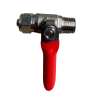 Absperrventil 1/4" Außengewinde x 3/8" EZ für Wasserreiniger und Umkehrosmose