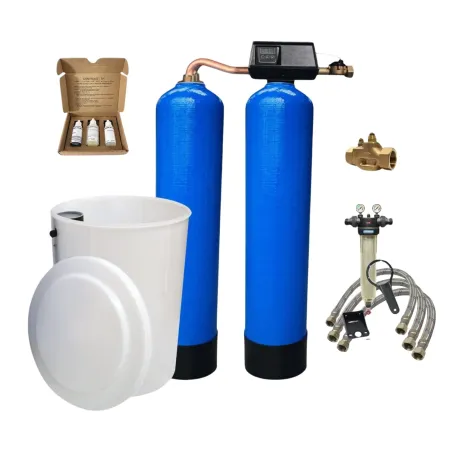 Adoucisseur d'eau duplex 2x150L fleck 9500 complet