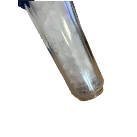PRODUIT D'OCCASION : Double porte filtre à eau 9"3/4 - 20/27F bypass laiton + cartouche filtre sédiment 20µm et Polyphosphate