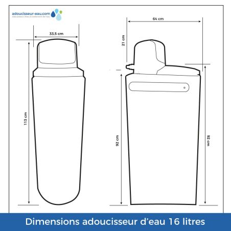 Adoucisseur d'eau 30L Fleck 5600 MC complet avec accessoires