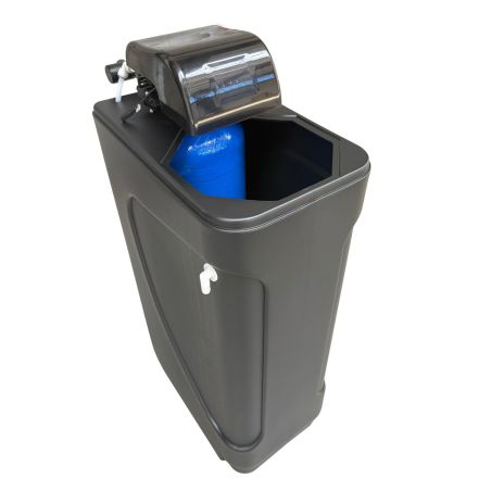 20L water softener Runxin F79B LCD Wally black cabinet complete with accessories