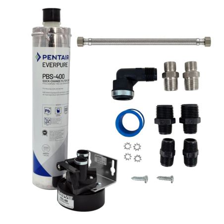 Purificateur d'eau sous evier Everpure PBS 400 avec tête de connexion 3/8" - Filtration jusqu'à 0.5 microns