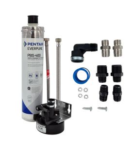 Everpure PBS 400 Under Sink Filter - 3/8" with Connection Kit - Filtration down to 0.5 microns