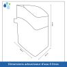 Adoucisseur d'eau sans électricité KUBE 8L Vanne Volumétrique Mécanique - Complet avec accessoires