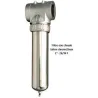 Porte-filtre à eau chaude chrome/inox - 20" - 26/34