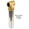 Porte-filtre à eau chaude laiton/inox - 20" - 50/60