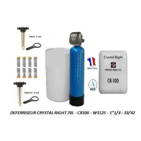 Déferriseur Crystal Right CR100 - 70L - CI/CK