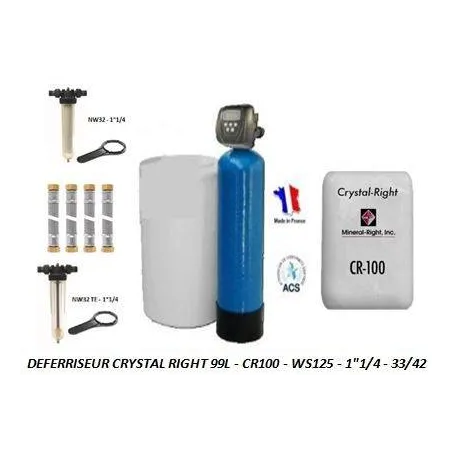 Déferriseur Crystal Right CR100 - 99L - CI/CK