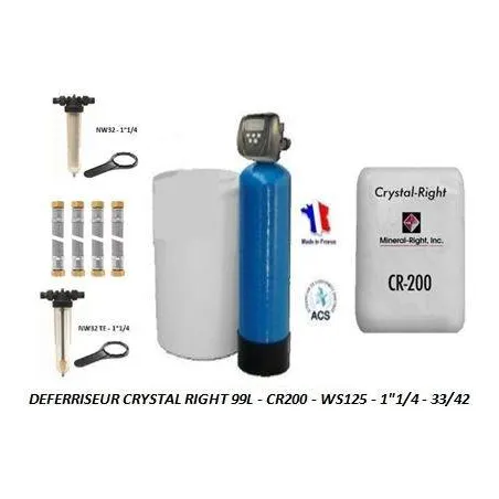 Déferriseur Crystal Right CR200 - 99L - CI/CK