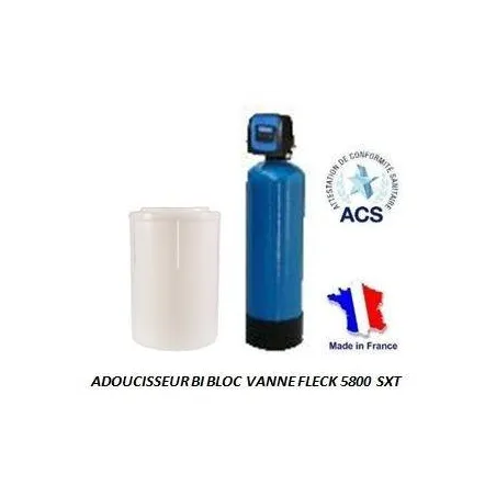 Adoucisseur d'eau bi bloc 20L fleck 5600 SXT