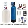 Adoucisseur d'eau bi bloc 20L fleck 5600 SXT complet