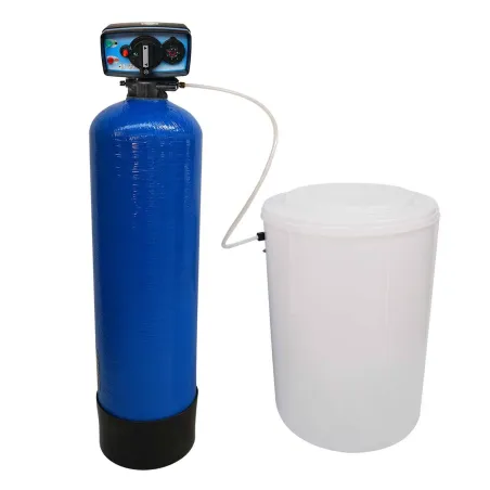 Adoucisseur d'eau bi bloc 50L vanne Fleck 5600 mecanique chronometrique