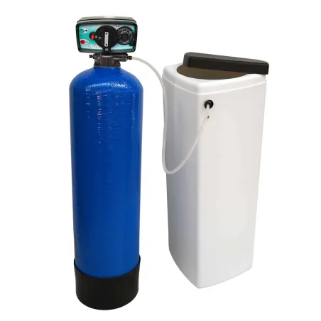 Adoucisseur d'eau bi bloc 16L vanne Fleck 5600 mecanique volumetrique complet avec accessoires
