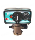 Adoucisseur d'eau bi bloc 14L vanne Fleck 4600 mecanique volumetrique eau chaude complet avec accessoires