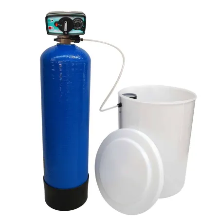 Adoucisseur d'eau bi bloc 50L vanne Fleck 4600 mecanique volumetrique eau chaude