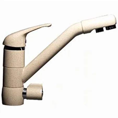 Robinet mitigeur Dauphin 3 voies Vieille Pierre / Beige