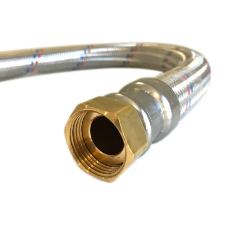 Tuyau flexible inox Ø9 int. F/F 3/8" - 12/17 - Lg 30cm