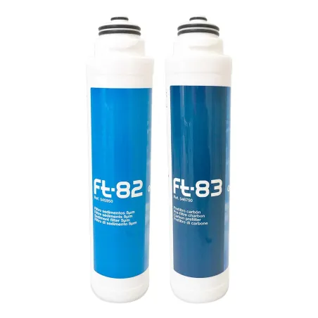Lot de 2 cartouches filtre sous évier FT82 - FT83 | Adoucisseur-eau