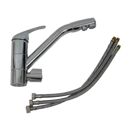 Pack Filtre sous évier Trio UF - Mitigeur 3 voies Dauphin Chromé | Adoucisseur-eau